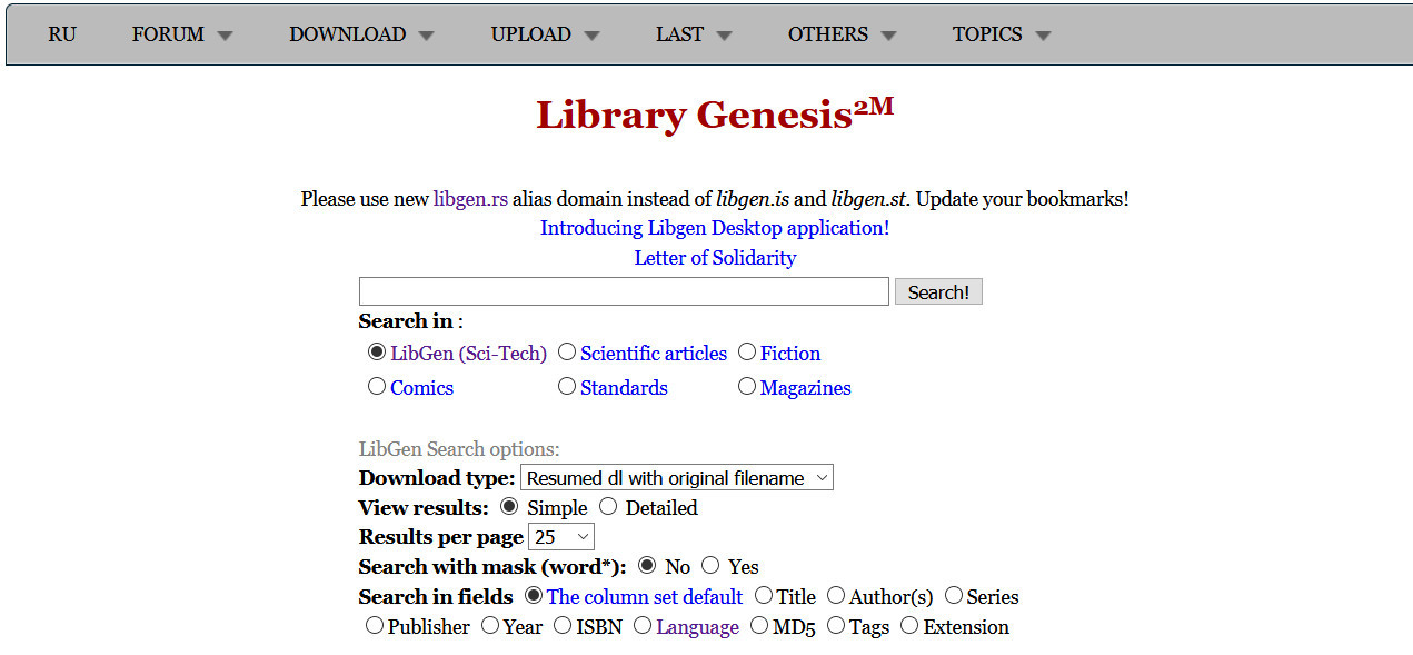 libgen（Library Genesis） 1万8本外文书-要福利，就在第一福利！