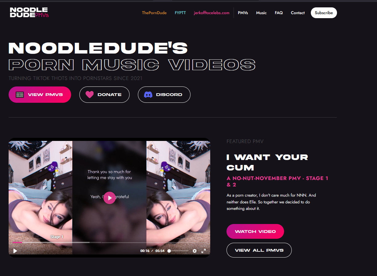 NoodleDude，PMV（Porn Music Videos）大本营-要佳软，一等好软件聚集地