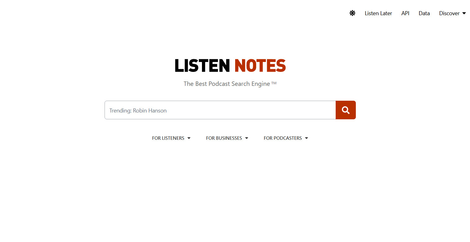 Listen Notes，全球最好的播客搜索引擎