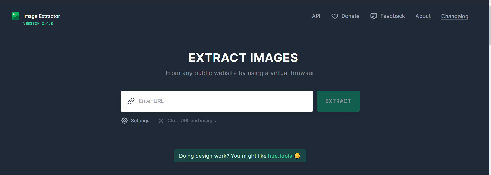 extract.pics，一键提取下载某个网页所有图片
