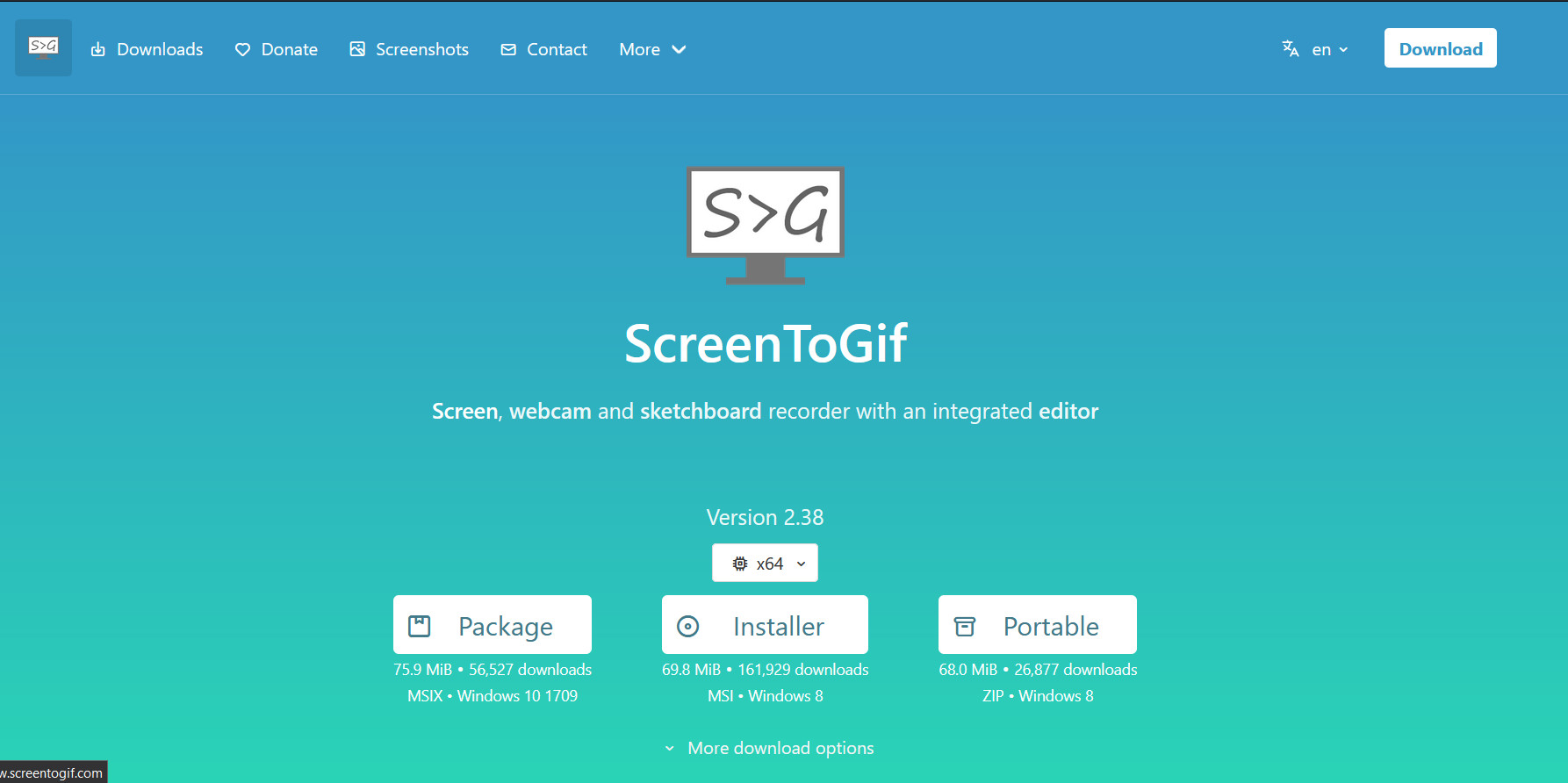ScreenToGif，免费开源小巧实用的Gif动画录制工具