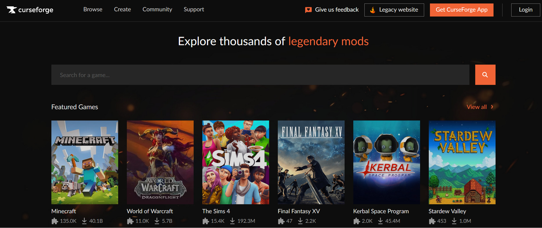 CurseForge，全球最大的游戏MOD模组资源下载站-要福利，就在第一福利！