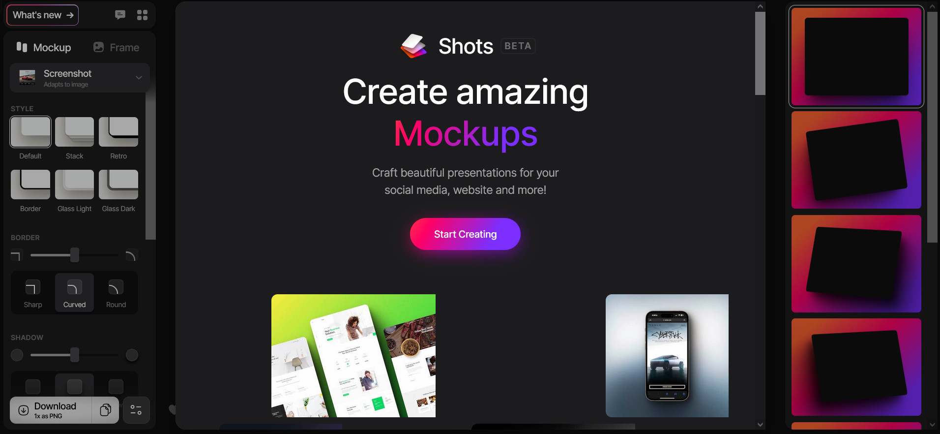 Shots.so，给图片添加精美的套壳Mockup-要福利，就在第一福利！