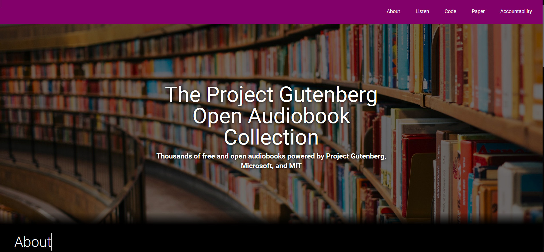 古腾堡计划开放式有声读物集