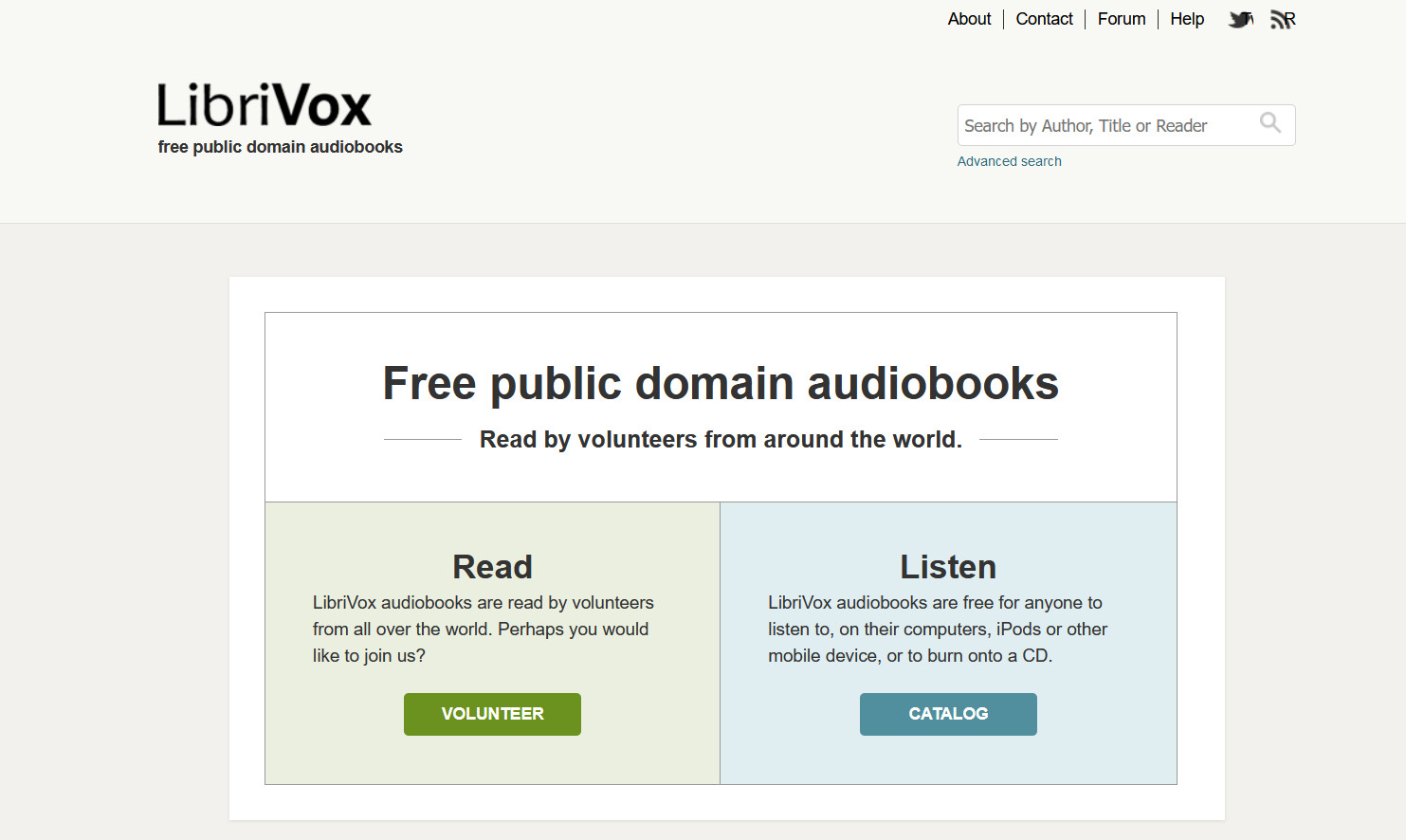 LibriVox，全球最大免费的有声书资源站