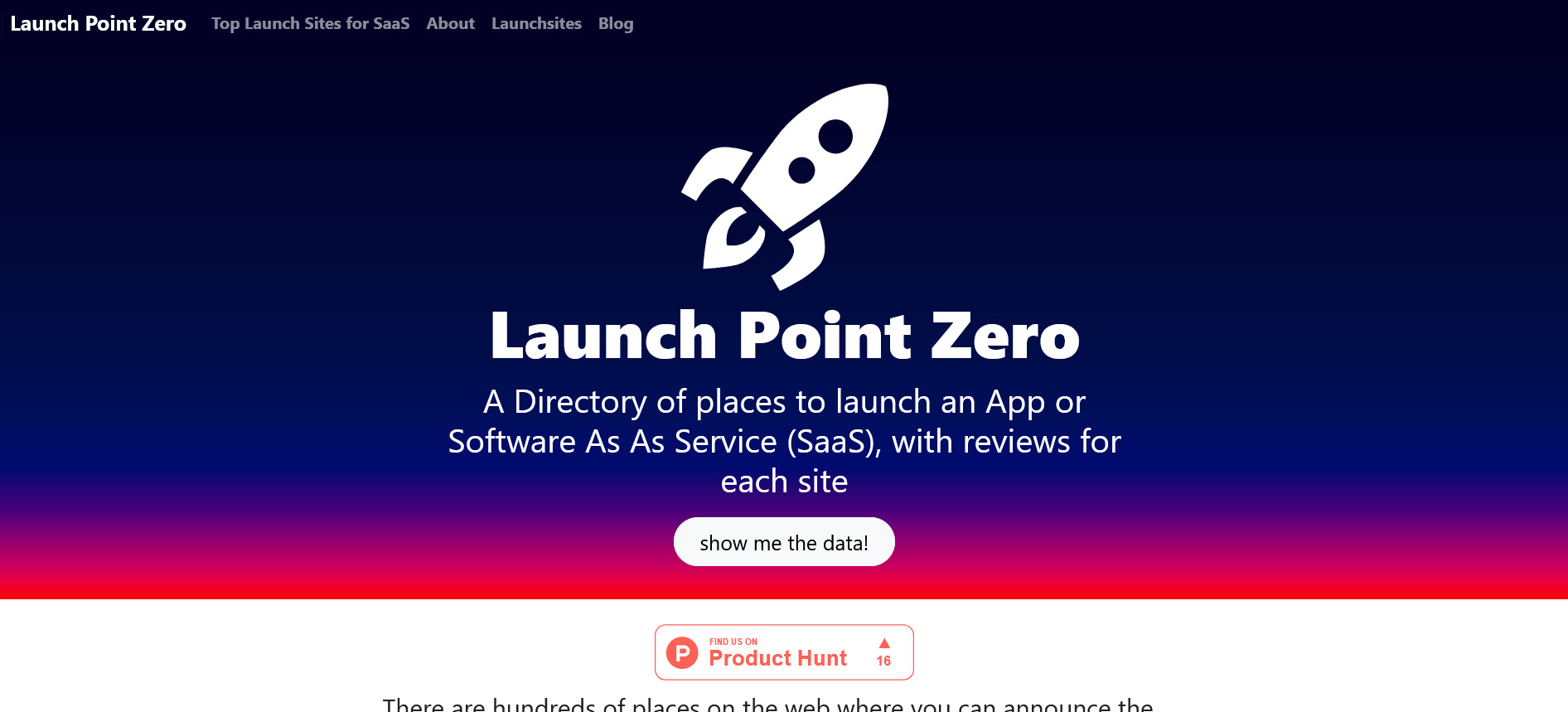 Launch Point Zero，海外新产品发布渠道大全-要福利，就在第一福利！