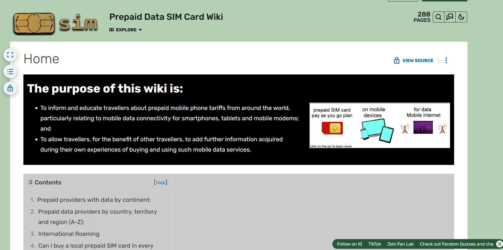 Prepaid Data SIM Card Wiki，全球预付费手机卡信息Wiki