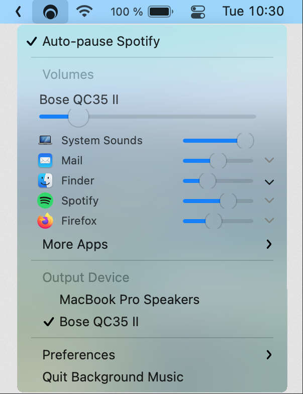 BackgroundMusic，开源 macOS 音量控制工具