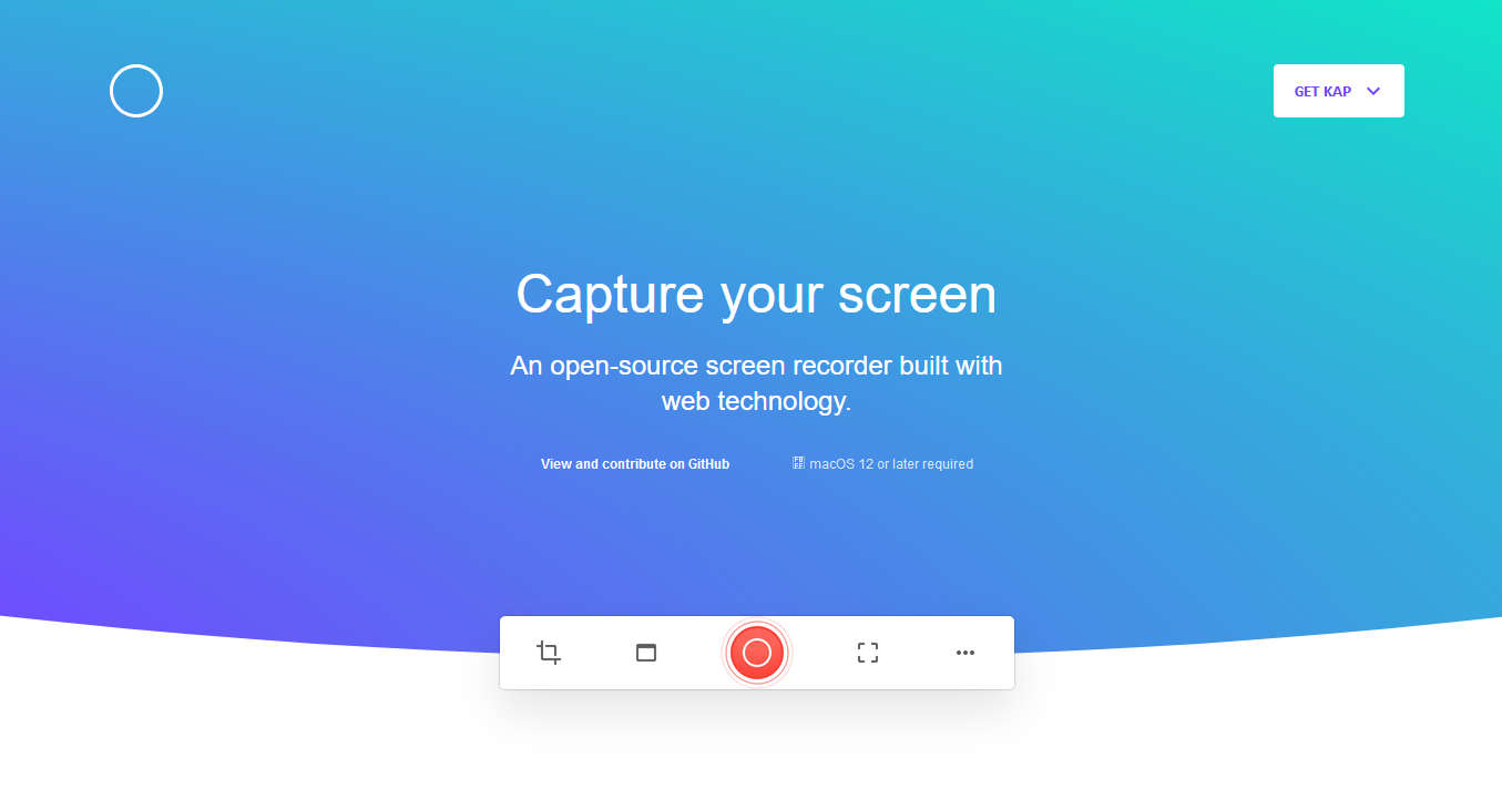 Kap，开源屏幕录制工具