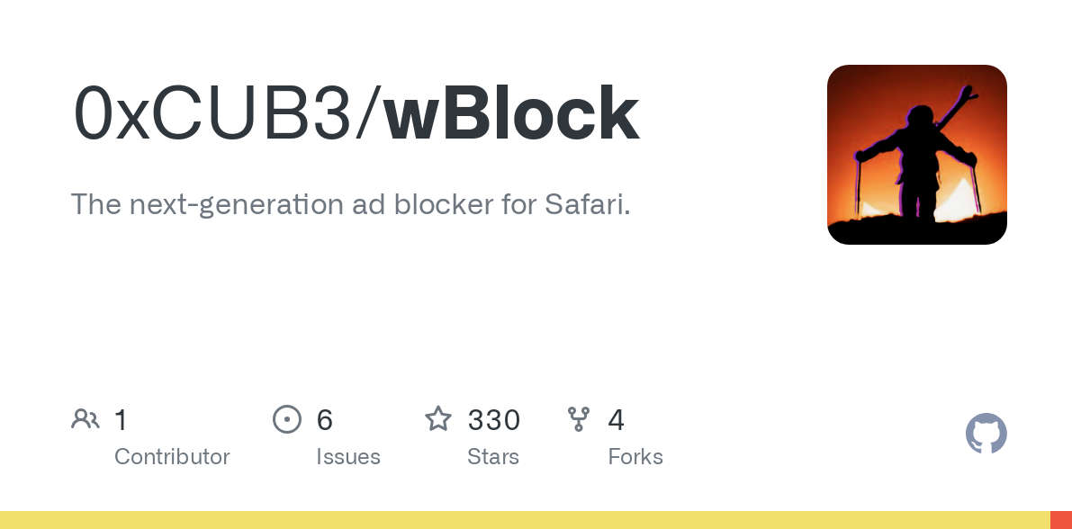 wBlock，开源 Safari 广告拦截器