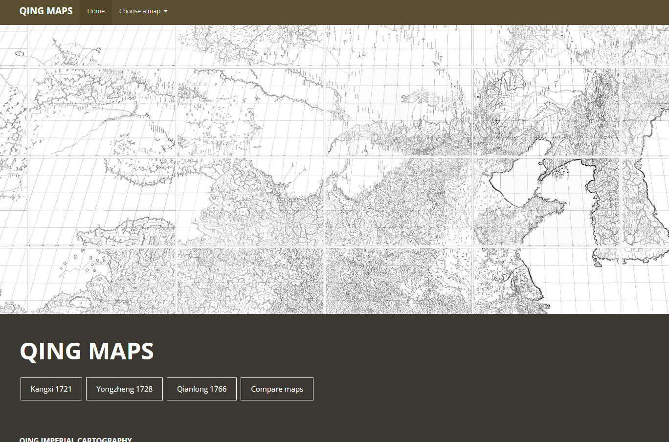 QING MAPS，在线高清中国清朝地图