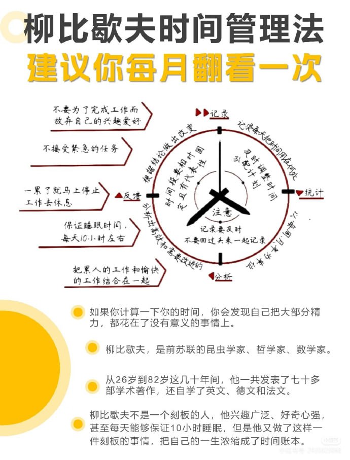 柳比歇夫时间管理法