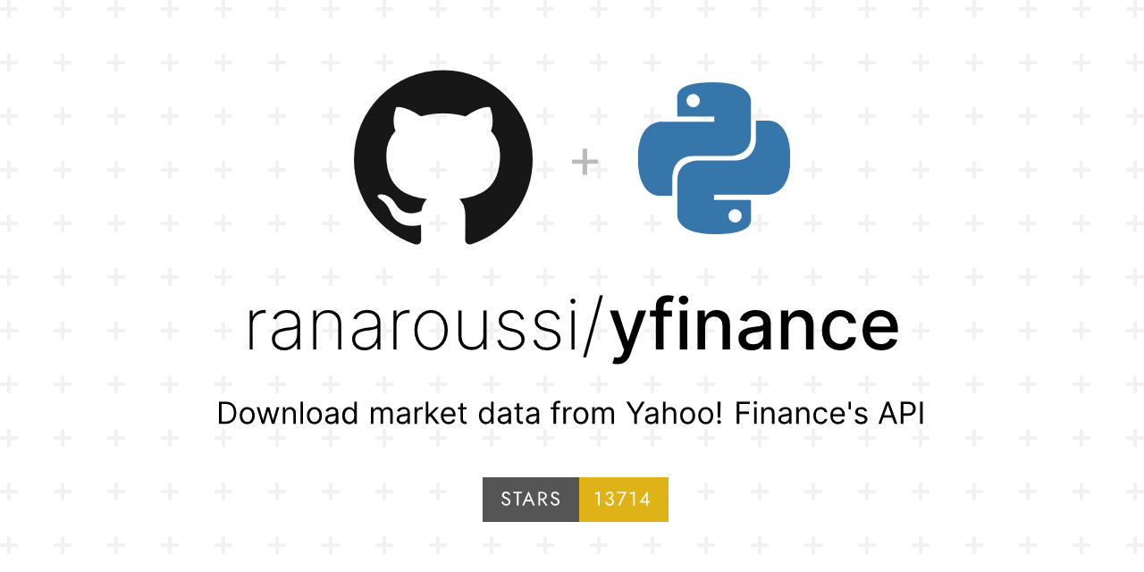 yfinance，开源Yahoo财经 API