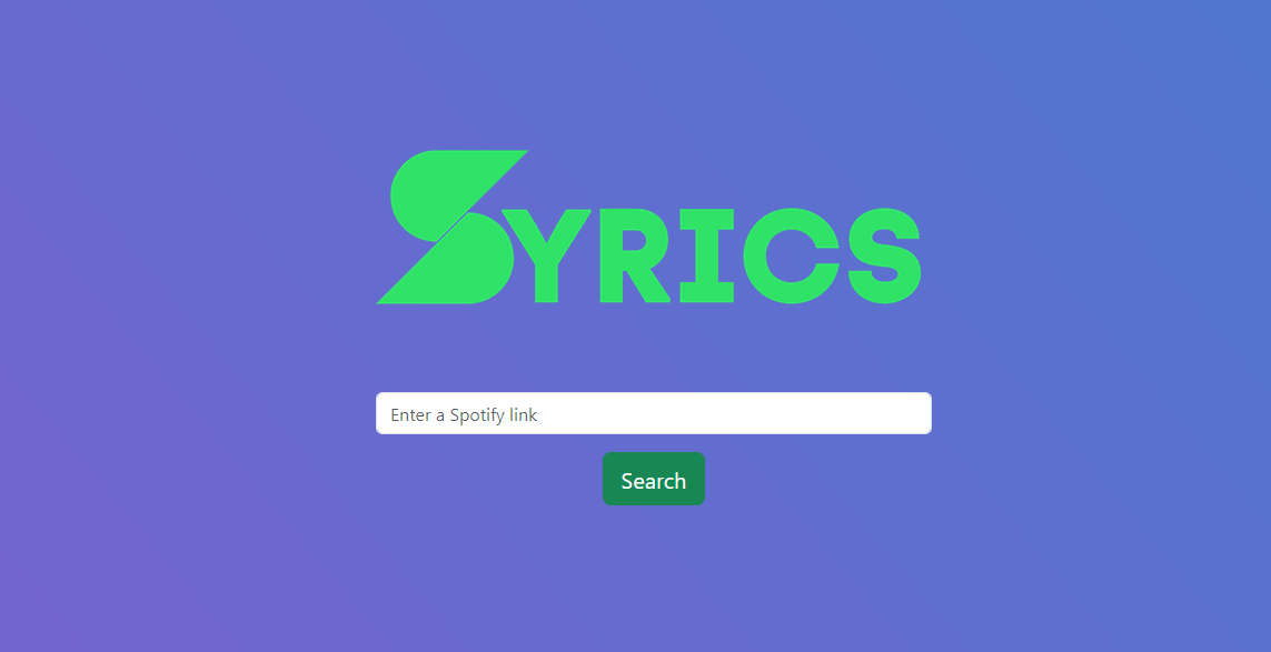 syrics-web，开源Spotify 歌词下载工具