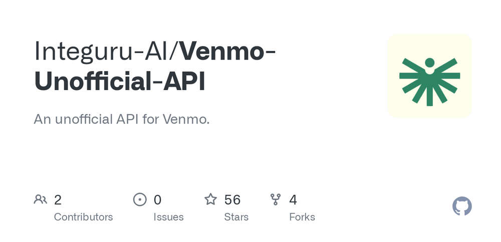 Venmo-Unofficial-API，Venmo非官方API